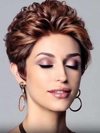 Wholesale Short Curly 4 Inch Synthetic Wigs – Layered Capless Lightweight Hairpieces for Women