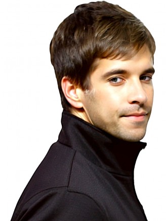 Wholesale Brown Short Straight Synthetic Capless Men’s Wig
