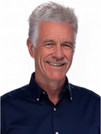 Wholesale Synthetic White Men's Wig with Short Straight Front Lace and Layered Design