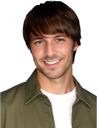 Brown Full Lace Straight Human Hair Wig with Bangs for Men – Wholesale