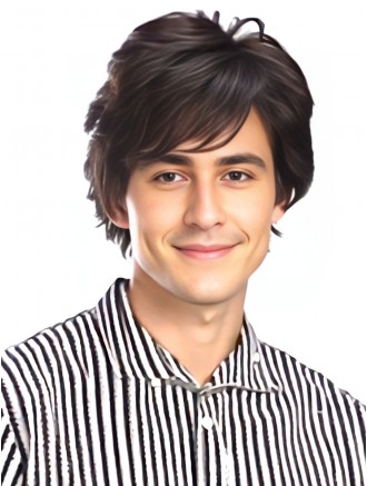 Short Black Wavy Remy Human Hair Wig for Men – 100% Hand-Tied with Mono Top and Lace Front Wholesale