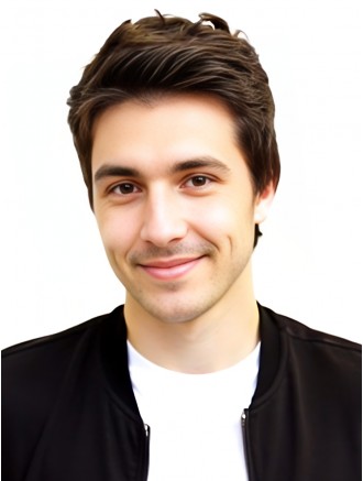 Brown Cropped Straight Remy Human Hair Wig for Men – Lace Front Mono Top Hand-Tied Wholesale