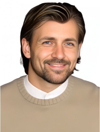 6-Inch Straight Remy Human Hair Wig for Men – 100% Hand-Tied Wholesale Short Wig