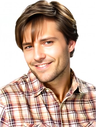 Brown Straight Capless Human Hair Wig with Bangs for Men – Wholesale Remy