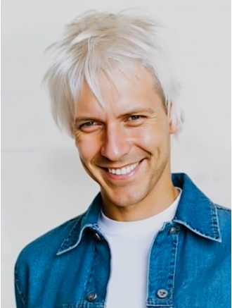 6 Inch Grey Straight Full Lace Human Hair Wig for Men – Remy Wholesale