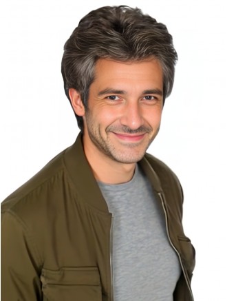 6 Inch Full Lace Straight Remy Human Hair Wig for Men Wholesale