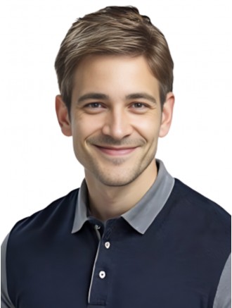Short Brown Synthetic Wig for Men – 100% Hand-Tied Lace Front Mono Top Wholesale Hairpiece