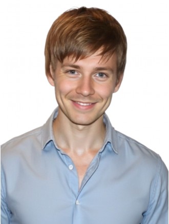 Auburn Short Straight Remy Human Lace Front Wig with Bangs for Men