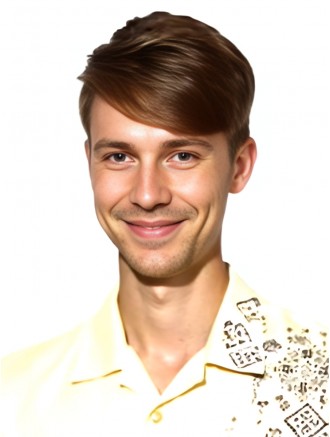 Brown 4-Inch Straight Remy Human Hair Wig for Men – 100% Hand-Tied with Monofilament Top