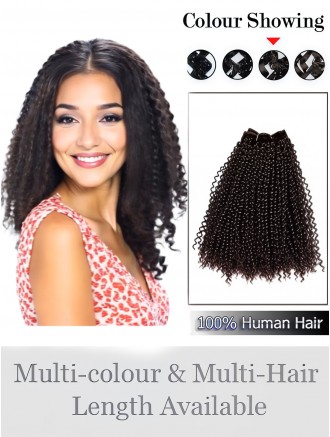 Brown Curly Remy Human Hair Weft Extensions Wholesale