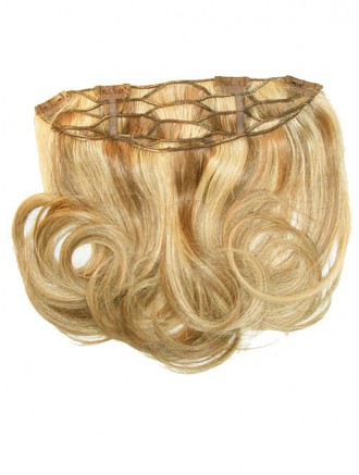 Great Blonde Curly Remy Clip-In Human Hair Extensions – 14″ Volumizer Wholesale